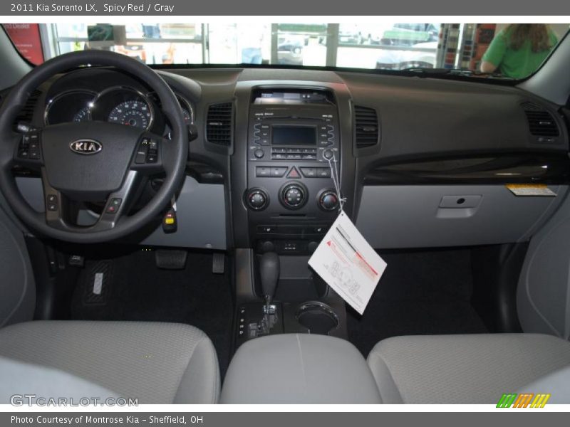 Spicy Red / Gray 2011 Kia Sorento LX