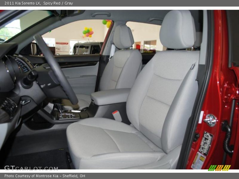 Spicy Red / Gray 2011 Kia Sorento LX