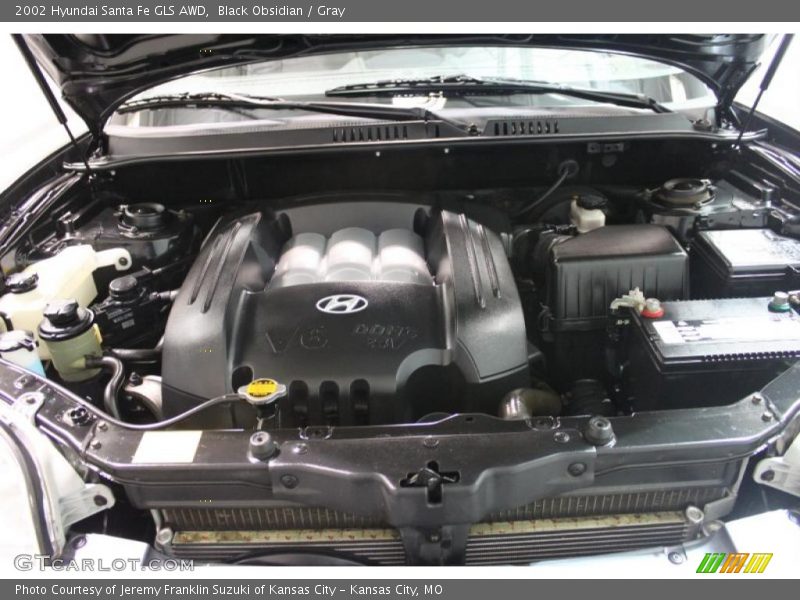 Black Obsidian / Gray 2002 Hyundai Santa Fe GLS AWD