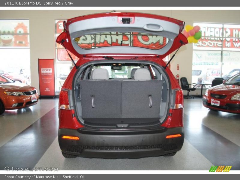 Spicy Red / Gray 2011 Kia Sorento LX
