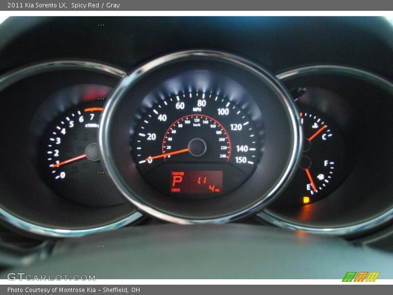 Spicy Red / Gray 2011 Kia Sorento LX