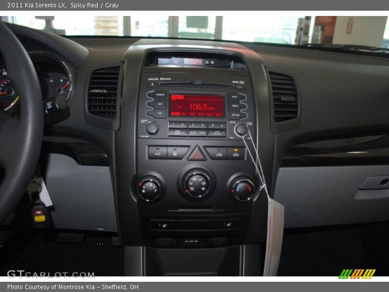 Spicy Red / Gray 2011 Kia Sorento LX