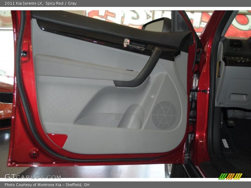 Spicy Red / Gray 2011 Kia Sorento LX