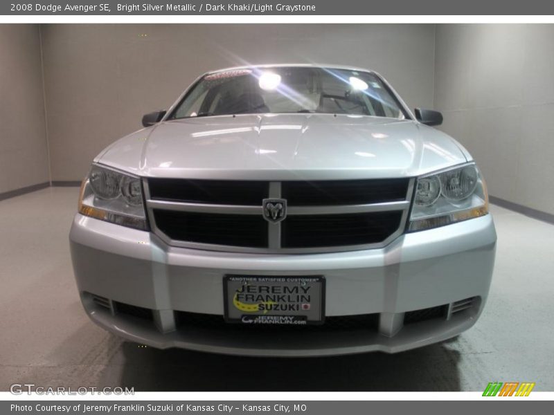 Bright Silver Metallic / Dark Khaki/Light Graystone 2008 Dodge Avenger SE