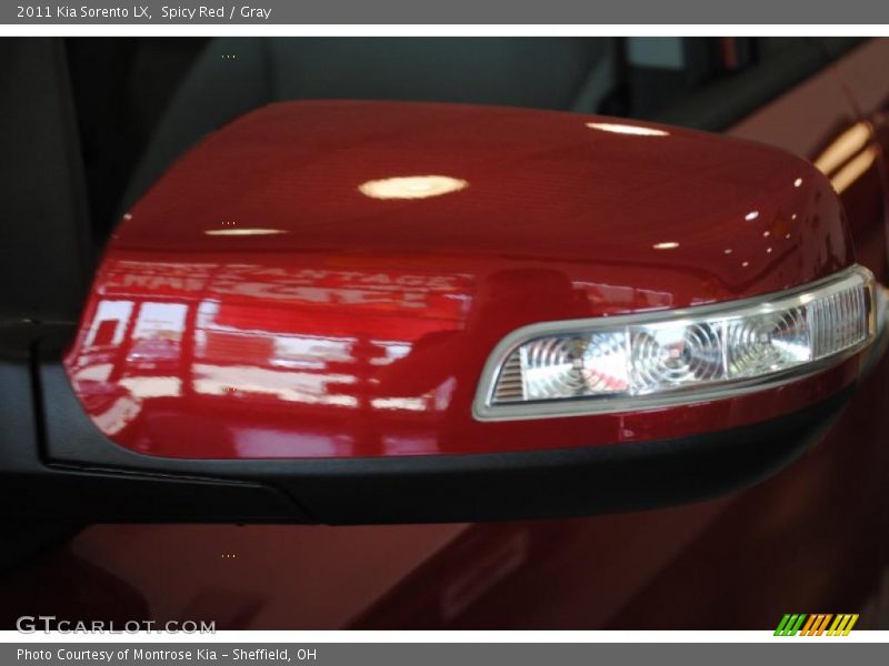 Spicy Red / Gray 2011 Kia Sorento LX