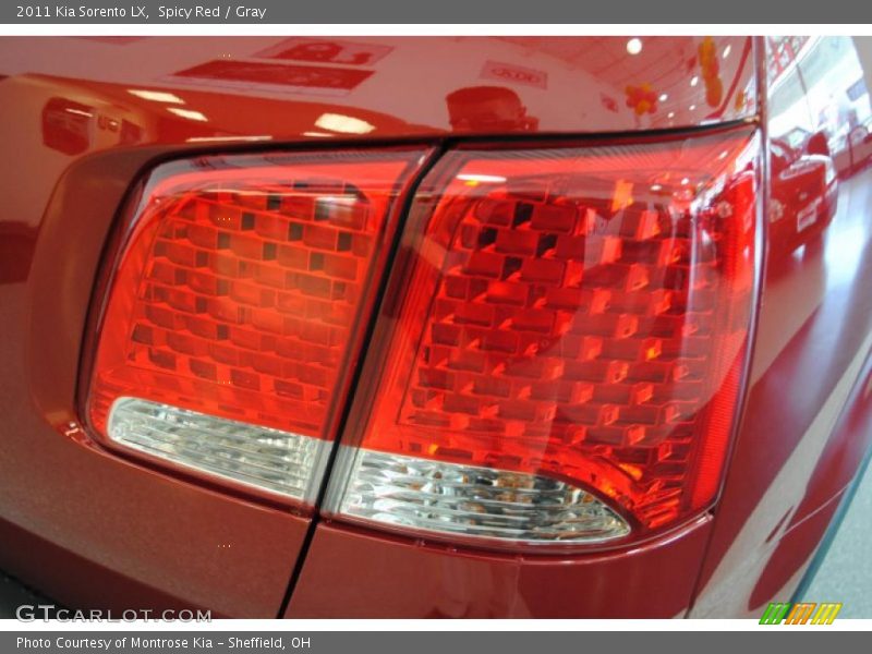 Spicy Red / Gray 2011 Kia Sorento LX