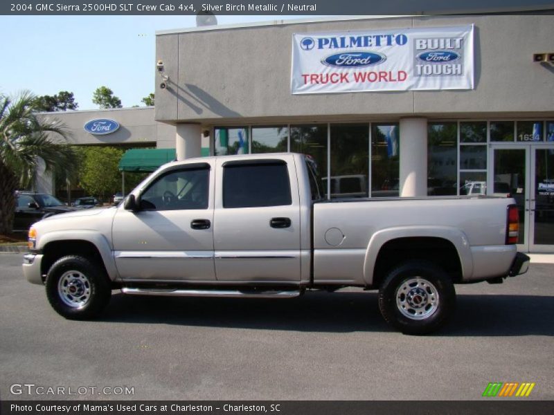 Silver Birch Metallic / Neutral 2004 GMC Sierra 2500HD SLT Crew Cab 4x4