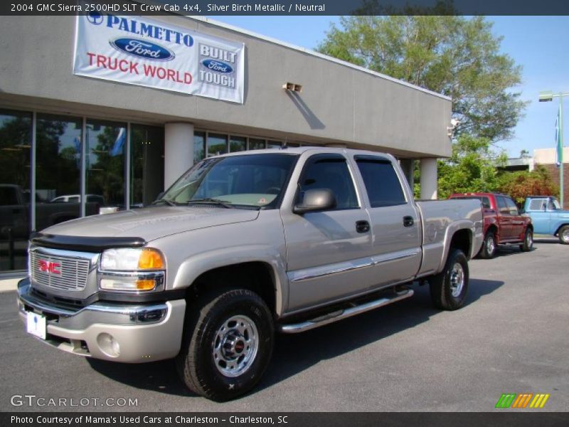 Silver Birch Metallic / Neutral 2004 GMC Sierra 2500HD SLT Crew Cab 4x4