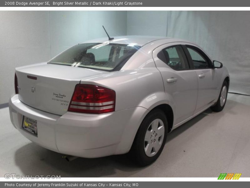 Bright Silver Metallic / Dark Khaki/Light Graystone 2008 Dodge Avenger SE
