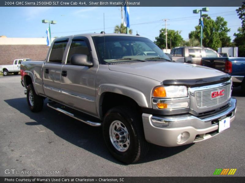Silver Birch Metallic / Neutral 2004 GMC Sierra 2500HD SLT Crew Cab 4x4