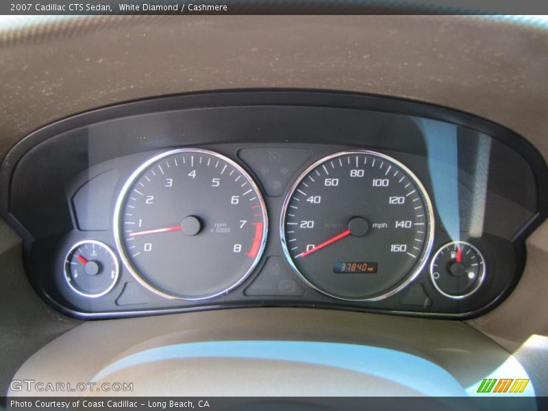 White Diamond / Cashmere 2007 Cadillac CTS Sedan