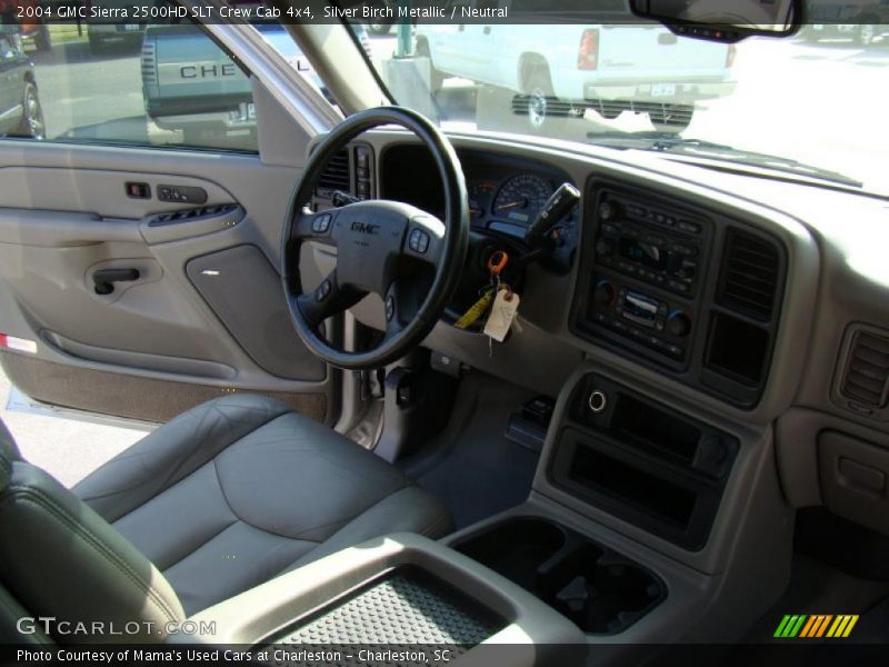 Silver Birch Metallic / Neutral 2004 GMC Sierra 2500HD SLT Crew Cab 4x4