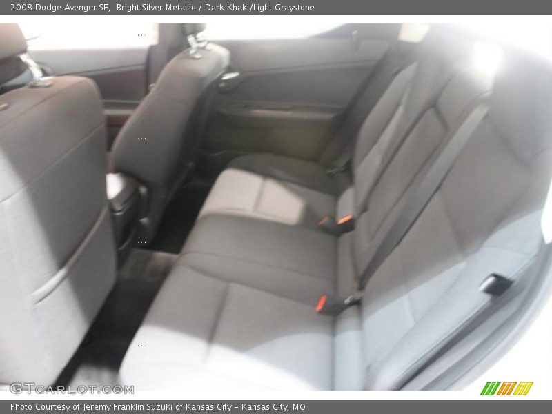 Bright Silver Metallic / Dark Khaki/Light Graystone 2008 Dodge Avenger SE