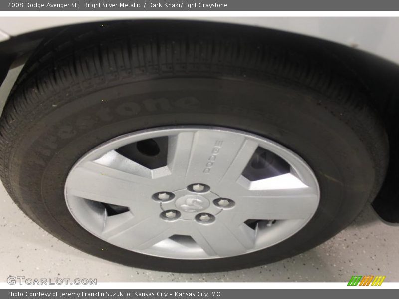 Bright Silver Metallic / Dark Khaki/Light Graystone 2008 Dodge Avenger SE