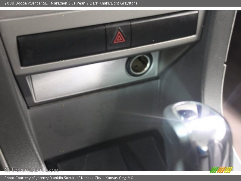 Marathon Blue Pearl / Dark Khaki/Light Graystone 2008 Dodge Avenger SE