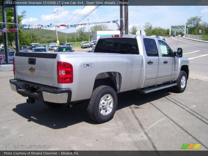 Sheer Silver Metallic / Ebony 2010 Chevrolet Silverado 3500HD LT Crew Cab 4x4