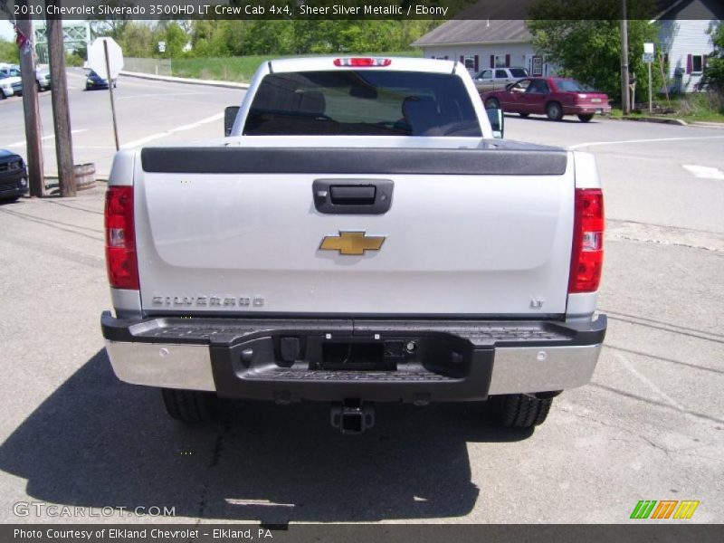 Sheer Silver Metallic / Ebony 2010 Chevrolet Silverado 3500HD LT Crew Cab 4x4