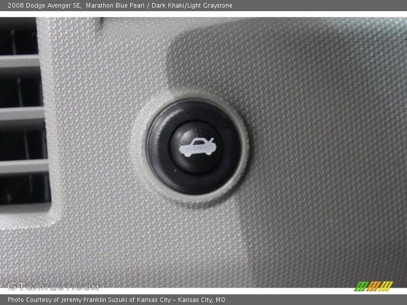 Marathon Blue Pearl / Dark Khaki/Light Graystone 2008 Dodge Avenger SE