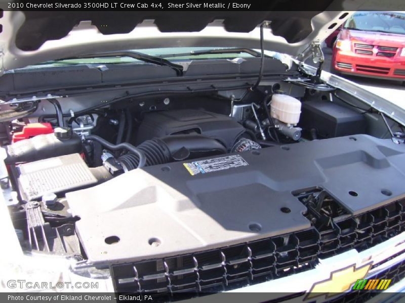 Sheer Silver Metallic / Ebony 2010 Chevrolet Silverado 3500HD LT Crew Cab 4x4