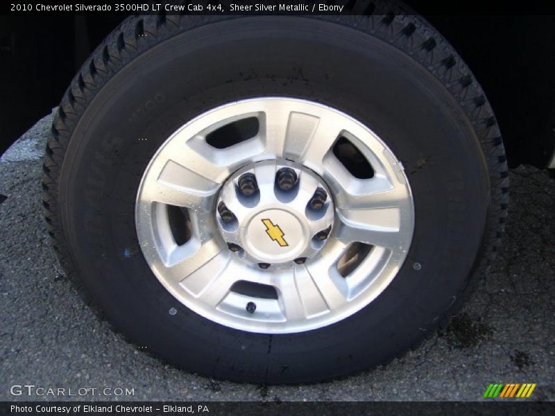 Sheer Silver Metallic / Ebony 2010 Chevrolet Silverado 3500HD LT Crew Cab 4x4