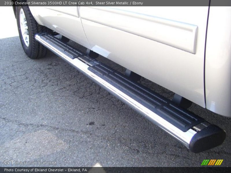 Sheer Silver Metallic / Ebony 2010 Chevrolet Silverado 3500HD LT Crew Cab 4x4