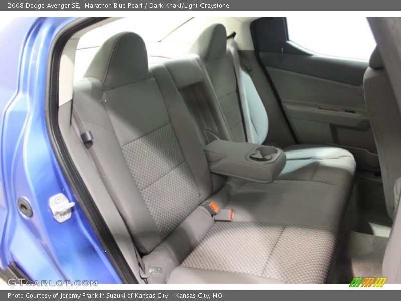 Marathon Blue Pearl / Dark Khaki/Light Graystone 2008 Dodge Avenger SE