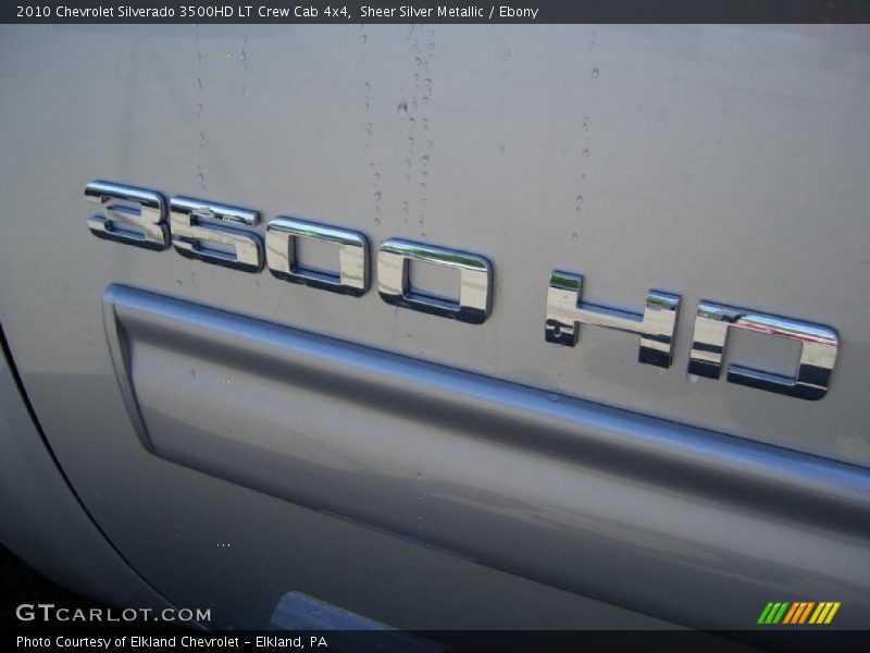 Sheer Silver Metallic / Ebony 2010 Chevrolet Silverado 3500HD LT Crew Cab 4x4
