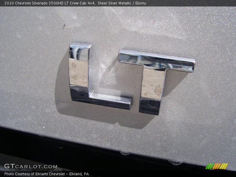 Sheer Silver Metallic / Ebony 2010 Chevrolet Silverado 3500HD LT Crew Cab 4x4