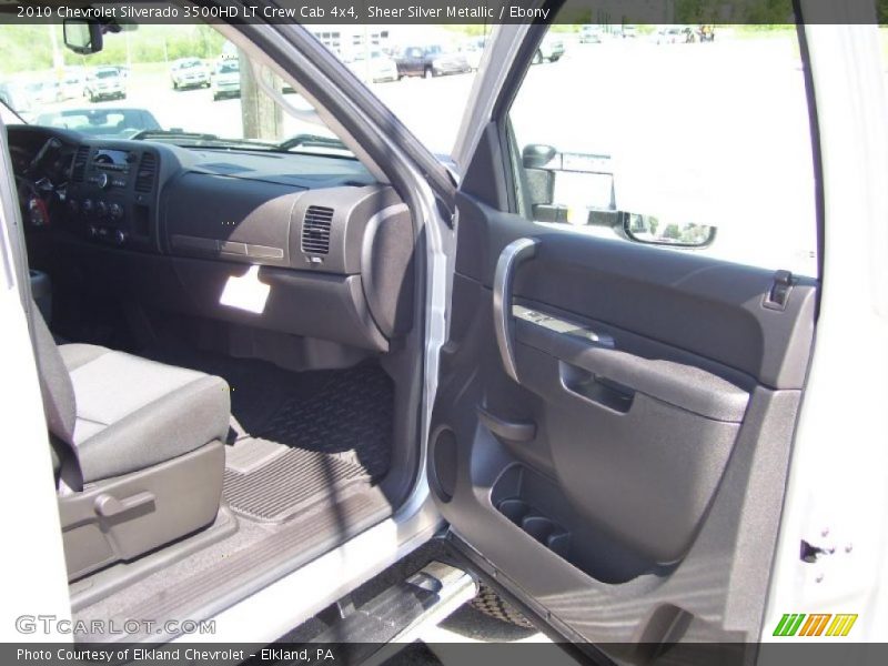 Sheer Silver Metallic / Ebony 2010 Chevrolet Silverado 3500HD LT Crew Cab 4x4
