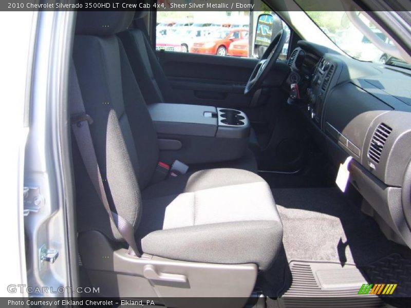 Sheer Silver Metallic / Ebony 2010 Chevrolet Silverado 3500HD LT Crew Cab 4x4