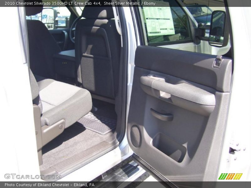 Sheer Silver Metallic / Ebony 2010 Chevrolet Silverado 3500HD LT Crew Cab 4x4