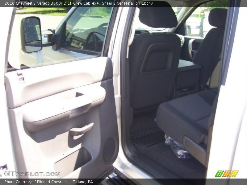 Sheer Silver Metallic / Ebony 2010 Chevrolet Silverado 3500HD LT Crew Cab 4x4