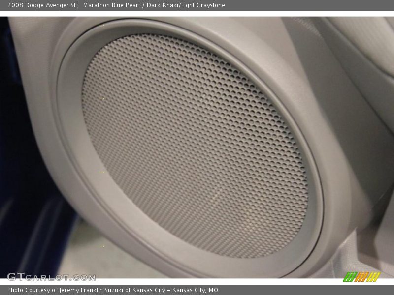 Marathon Blue Pearl / Dark Khaki/Light Graystone 2008 Dodge Avenger SE