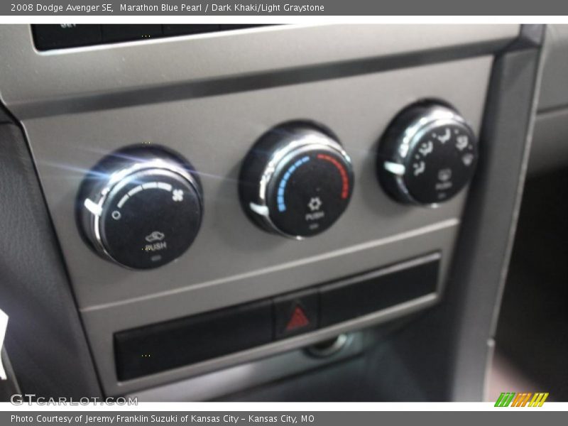 Marathon Blue Pearl / Dark Khaki/Light Graystone 2008 Dodge Avenger SE