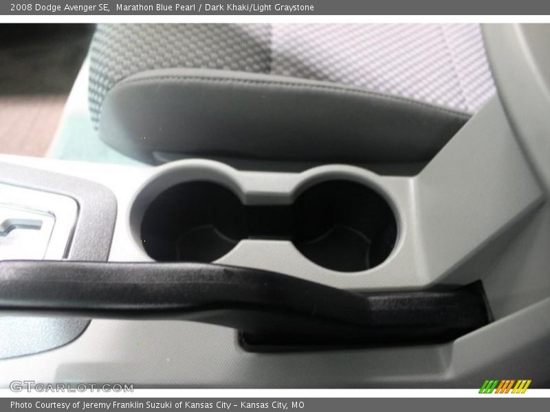 Marathon Blue Pearl / Dark Khaki/Light Graystone 2008 Dodge Avenger SE