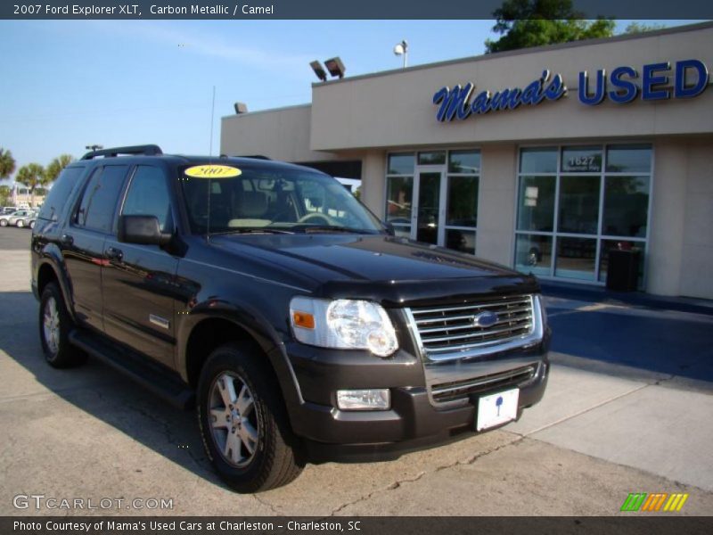 Carbon Metallic / Camel 2007 Ford Explorer XLT