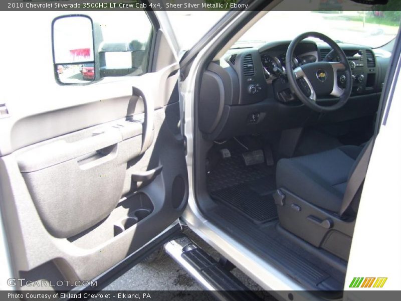 Sheer Silver Metallic / Ebony 2010 Chevrolet Silverado 3500HD LT Crew Cab 4x4