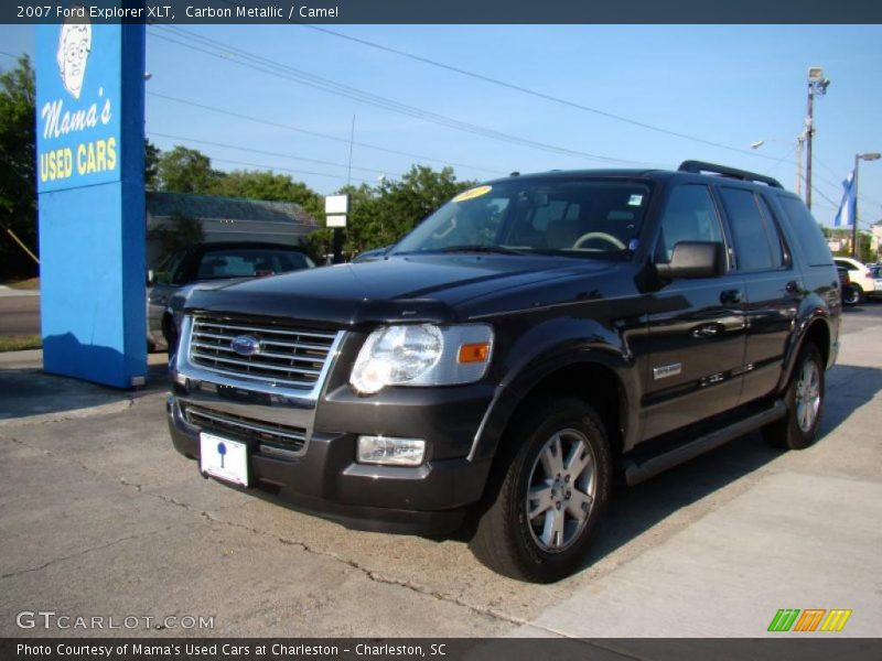 Carbon Metallic / Camel 2007 Ford Explorer XLT