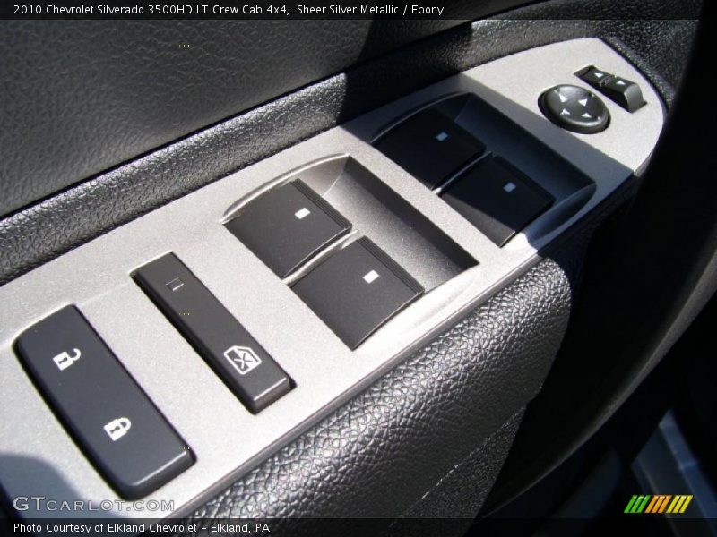 Sheer Silver Metallic / Ebony 2010 Chevrolet Silverado 3500HD LT Crew Cab 4x4