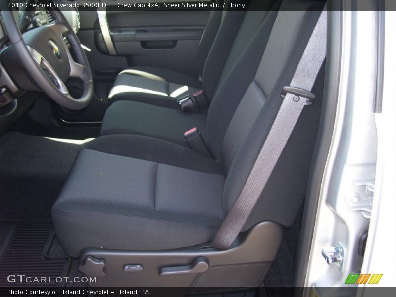 Sheer Silver Metallic / Ebony 2010 Chevrolet Silverado 3500HD LT Crew Cab 4x4