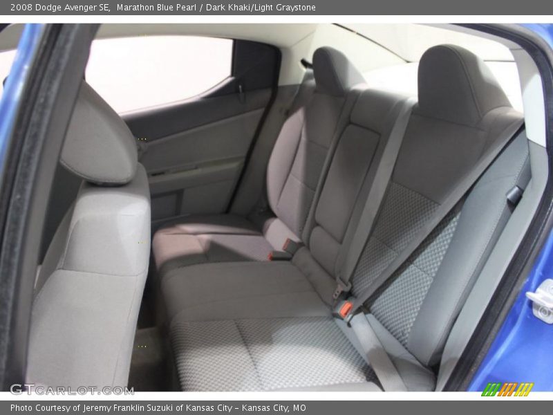 Marathon Blue Pearl / Dark Khaki/Light Graystone 2008 Dodge Avenger SE