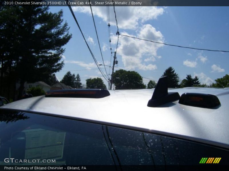 Sheer Silver Metallic / Ebony 2010 Chevrolet Silverado 3500HD LT Crew Cab 4x4