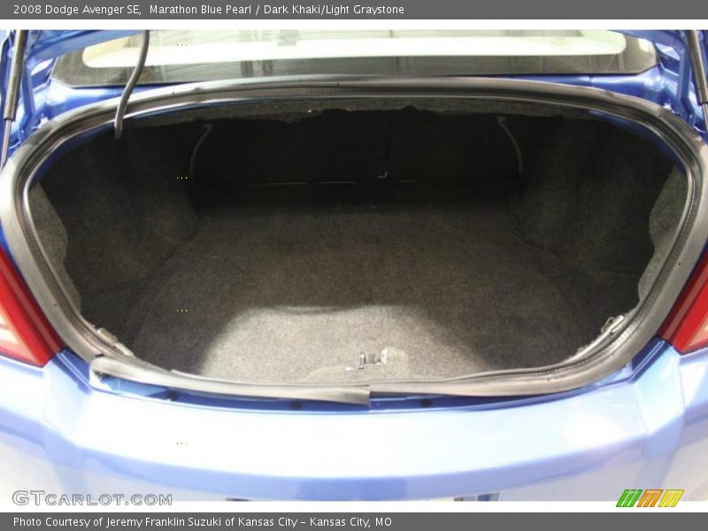 Marathon Blue Pearl / Dark Khaki/Light Graystone 2008 Dodge Avenger SE