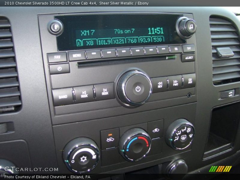 Sheer Silver Metallic / Ebony 2010 Chevrolet Silverado 3500HD LT Crew Cab 4x4