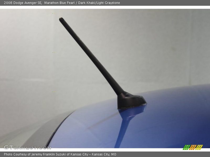Marathon Blue Pearl / Dark Khaki/Light Graystone 2008 Dodge Avenger SE