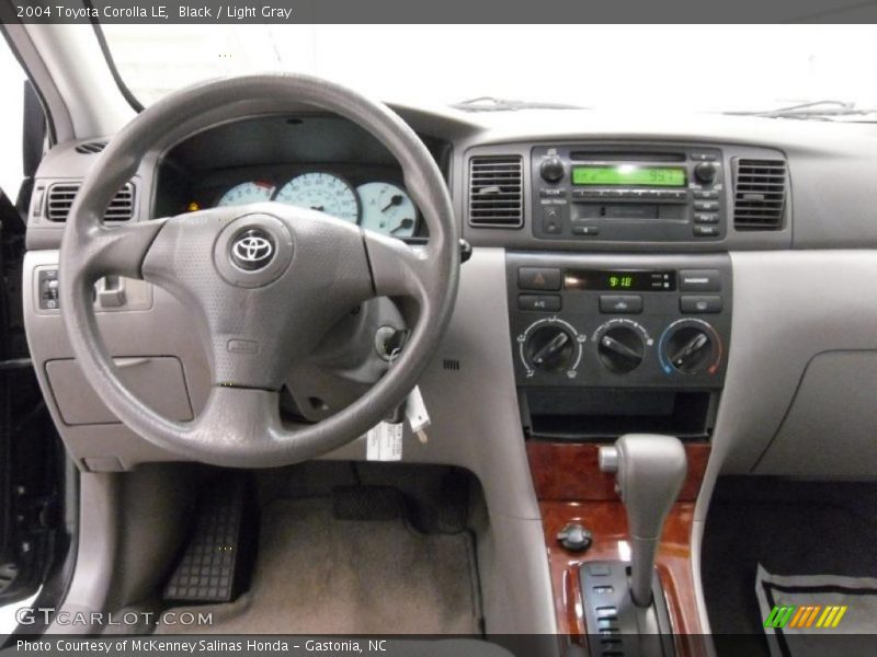 Black / Light Gray 2004 Toyota Corolla LE