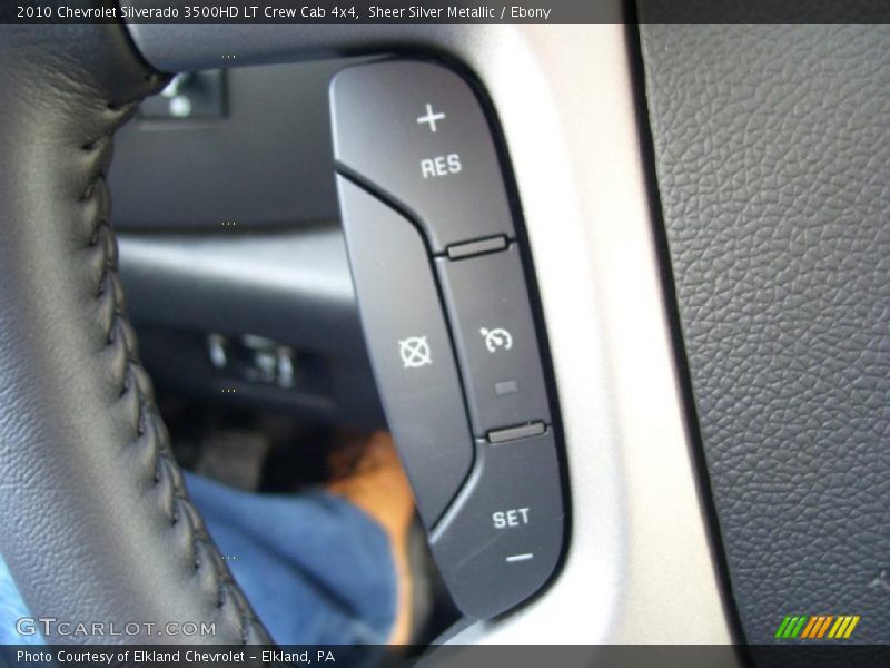 Sheer Silver Metallic / Ebony 2010 Chevrolet Silverado 3500HD LT Crew Cab 4x4