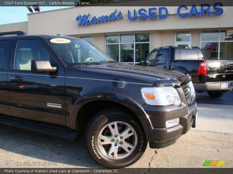 Carbon Metallic / Camel 2007 Ford Explorer XLT