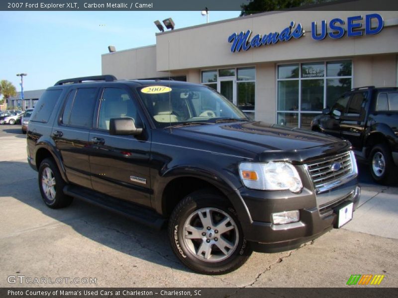 Carbon Metallic / Camel 2007 Ford Explorer XLT