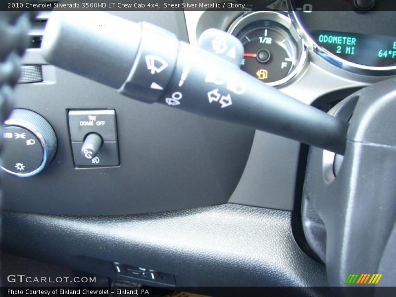 Sheer Silver Metallic / Ebony 2010 Chevrolet Silverado 3500HD LT Crew Cab 4x4